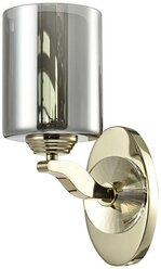 Настенный светильник Newport 7901/A Gold, E14, 60 Вт, кол-во ламп: 1 шт., цвет арматуры: золотой, цвет плафона: серый