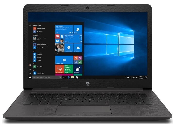Ноутбук HP 240 G7 14 1920x1080 Full HD Intel Core i5 1035G1 1000MHz SODIMM DDR4 8GB SSD 256GB Intel UHD Graphics Bluetooth Wi-Fi noDVD 3cell Тёмно-серый Windows 10 Pro 1F3S1EA