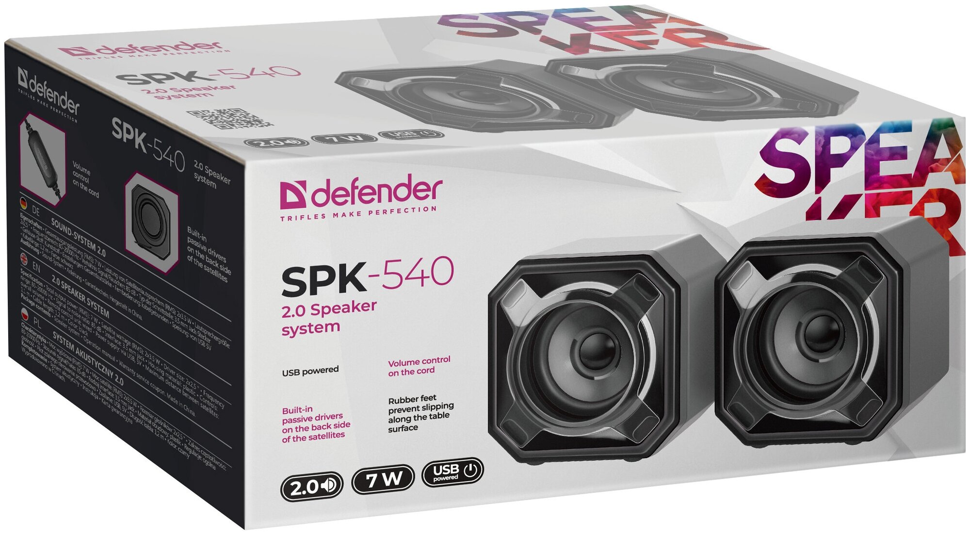 Акустическая система Defender SPK-540 черный