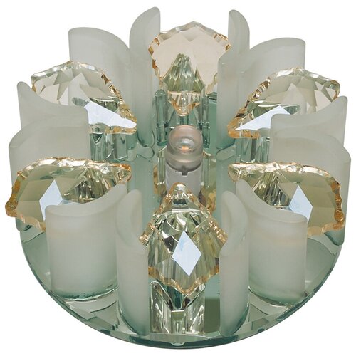 фото Fametto fiore dls-f120 g4 glassy/clear/champagne 10638, g4, 1 лампа
