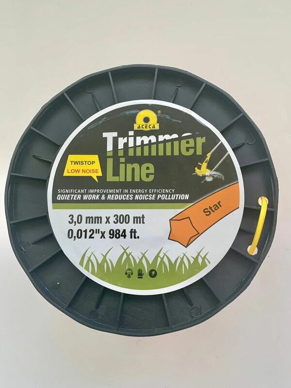 Леска Trimmer Line "Звезда" для триммера, на катушке, оранжевый, 3 мм х 300 м - фотография № 4