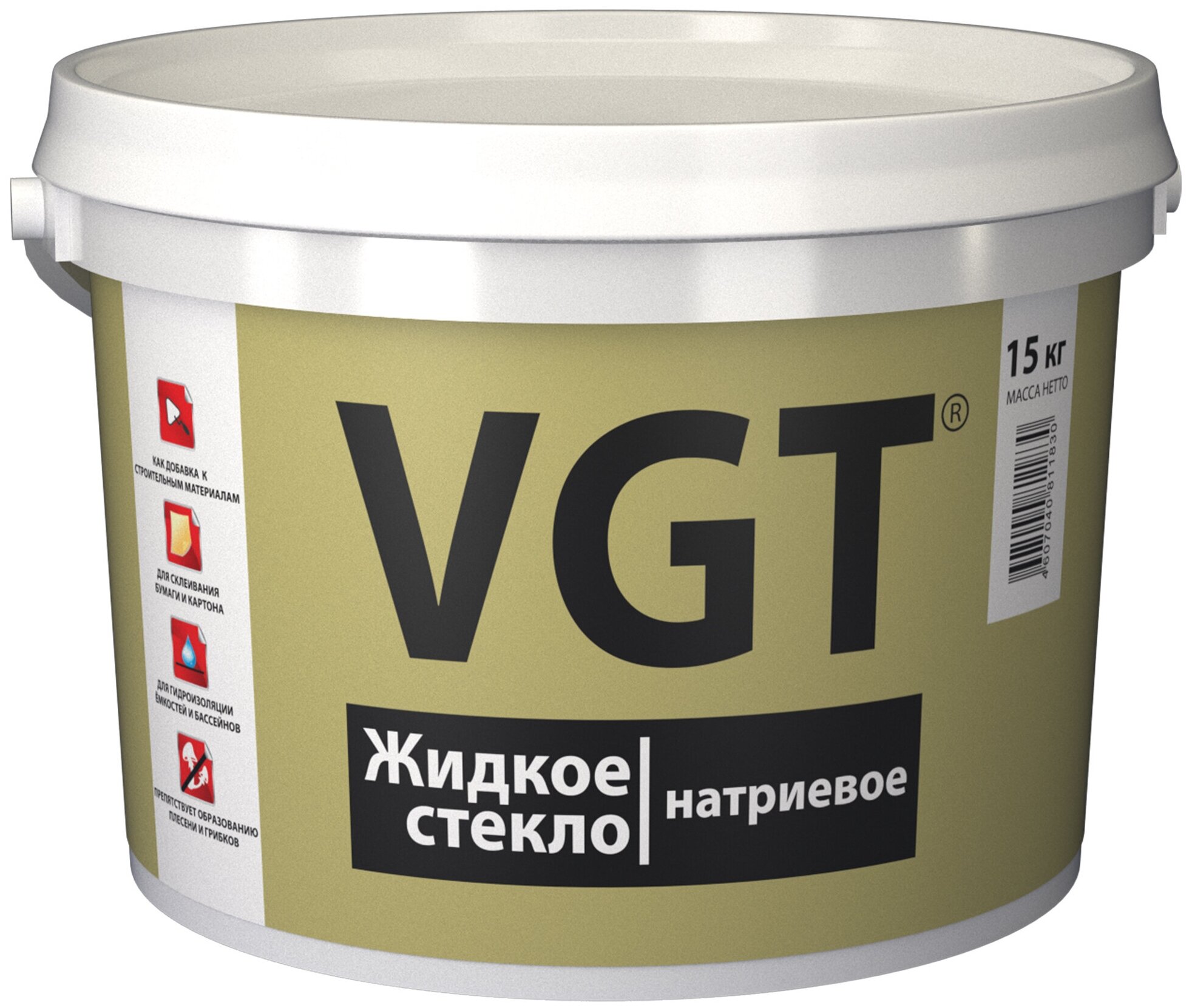 Стекло жидкое натриевое VGT (15кг)