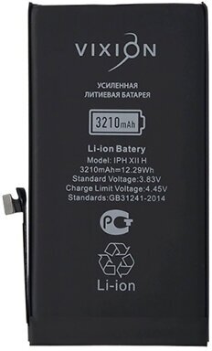 Аккумулятор для iPhone 12 / 12 Pro усиленная 3210 mAh аккумуляторная батарея для телефона айфон с монтажным скотчем Vixion