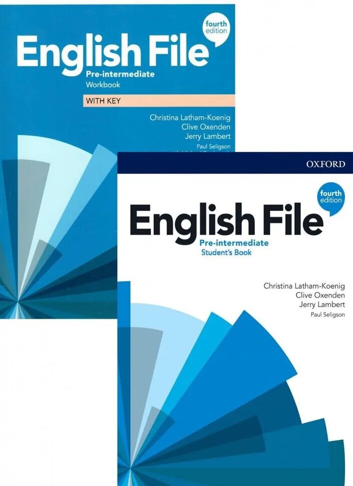 English file Pre-intermediate (4th edition) Student's Book + Workbook +DVD