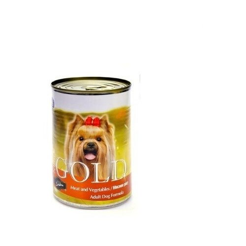 Nero gold консервы виа консервы для собак мясное рагу (meat and vegetables), 0,810 кг, 10315