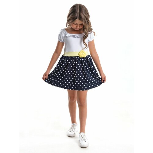 Платье Mini Maxi, размер 92, синий, белый комбинезон топотушки размер 92 мультиколор белый