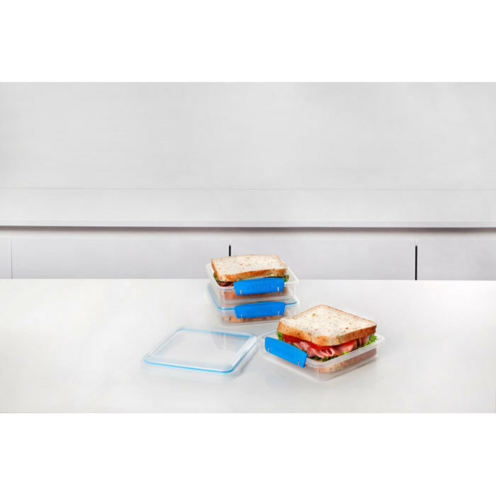 Sistema Набор контейнеров для сэндвичей Fresh 921643, 15.5x15 см, синий - фотография № 6