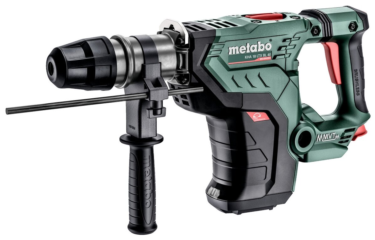 Перфоратор аккумуляторный Metabo KHA 18 LTX BL 40 патр.:SDS-max уд.:8.6Дж аккум. (кейс в комплекте) - фотография № 1