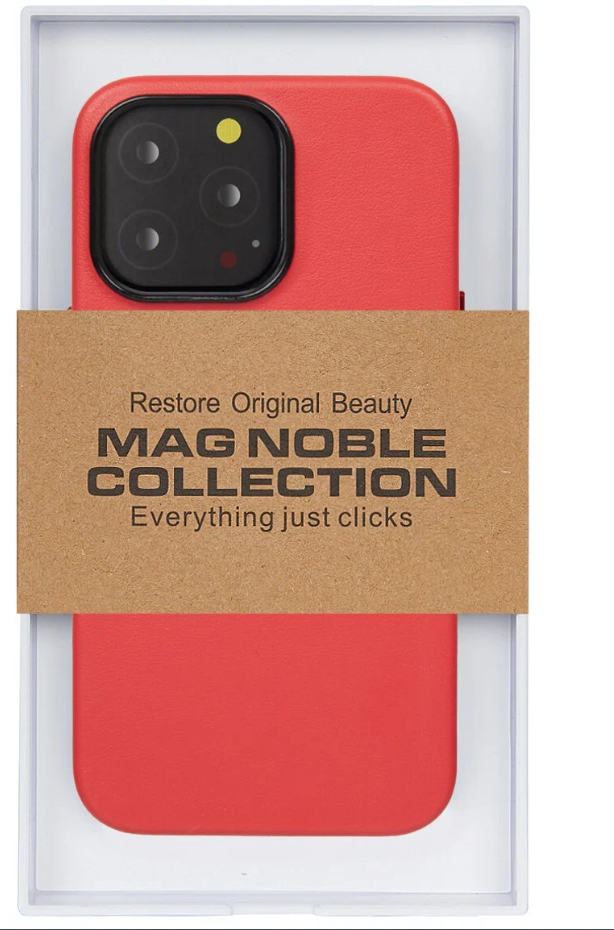 Чехол с MagSafe для iPhone 12 MAG NOBLE COLLECTION-Красный