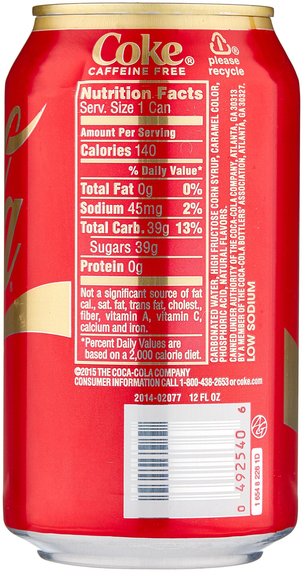 Газированный напиток Coca-Cola Caffeine Free, США, 0.355 л, 12 шт. - фотография № 3