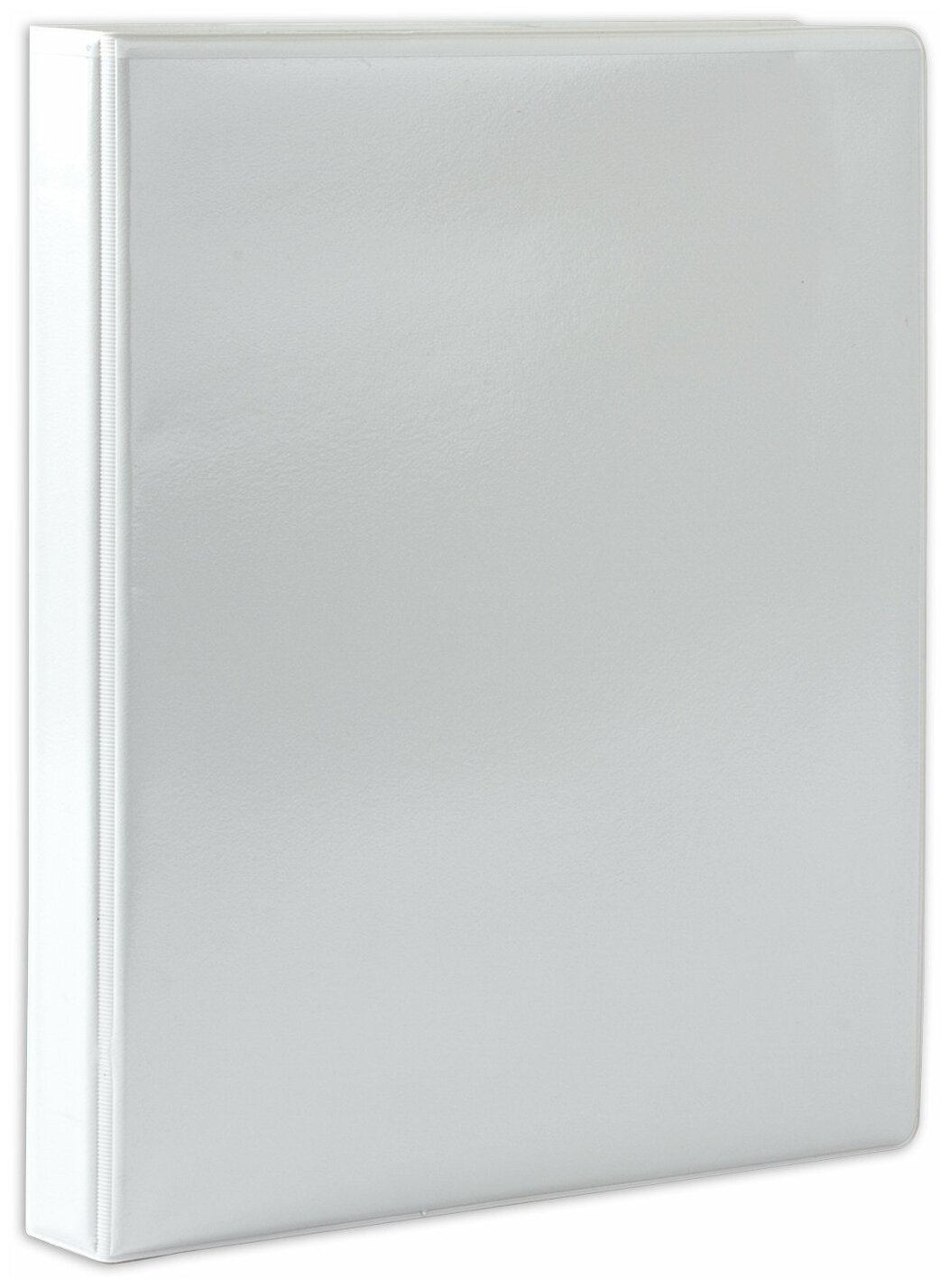 Папка на 4 кольцах с передним прозрачным карманом BRAUBERG, 35мм, картон/ПВХ, белая, до 180 л,221486