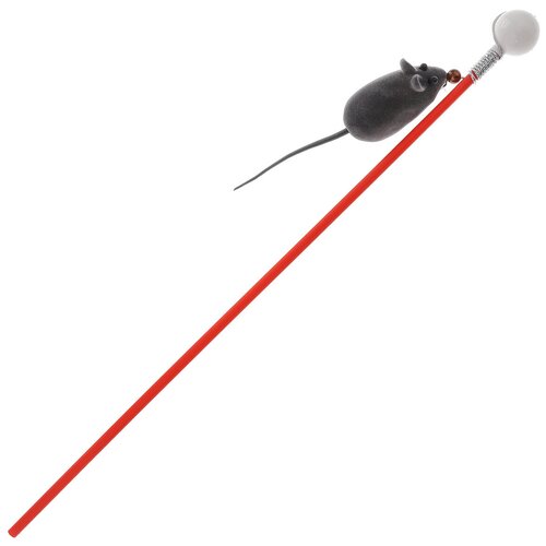 Игрушка д\кошек АС Дразнилка с Бархатной пищалкой (Серый)