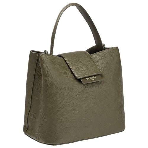 фото Сумка тоут dr.koffer, натуральная кожа, зеленый