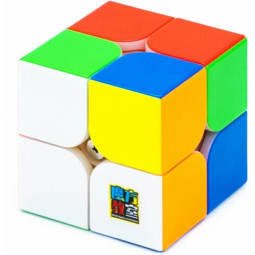 Скоростной Кубик Рубика MoYu 2x2 RS2 M Evolution 2х2 Магнитный / Головоломка для подарка / Цветной пластик головоломка moyu mfjs meilong 4x4 magnetic черный