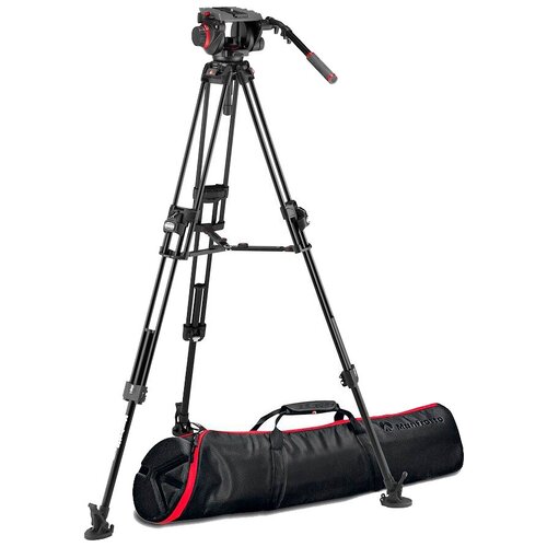 Трипод Manfrotto 645 Fast Twin + 509 Pro (MVK509TWINFA), черный manfrotto 1004bac штатив для светового оборудования с пневмоамортизатором