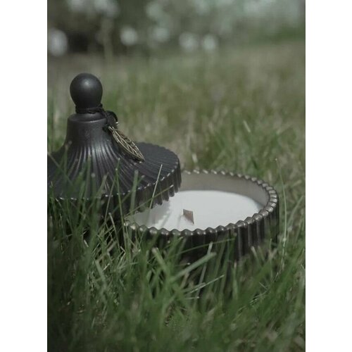 Свеча из соевого воска c ароматом Вишня-Табак Oh Deer, с деревянным фитилем, в подарочной упаковке, 1 шт