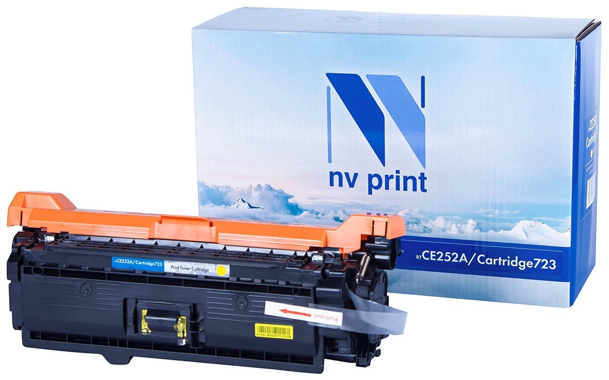 Картридж NV-Print NV-CE252A/723Y Желтый для HP Color LJ CP3525/CM3530 MFP/ LBP 7750 i-Sensys 7750cd