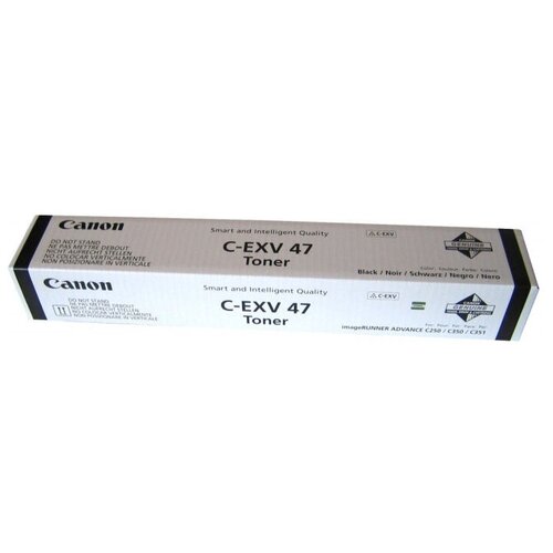 Картридж Canon C-EXV47 BK (8516B002), 19000 стр, черный картридж c exv47 yellow для принтера кэнон canon ir advance c250i ir advance c350i ir advance c351i