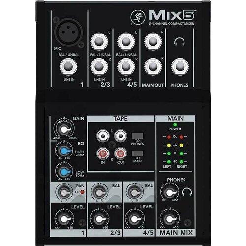 MACKIE Mix5 5-канальный компактный микшерный пульт