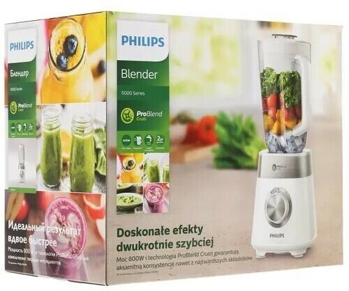 Блендер PHILIPS , стационарный, белый - фото №12