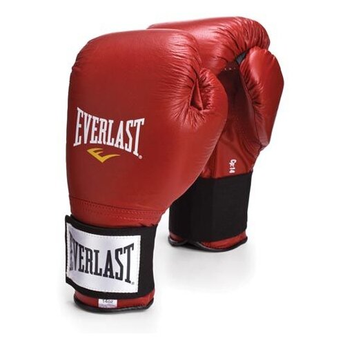 фото Перчатки тренировочные на липучке everlast 10oz красн.