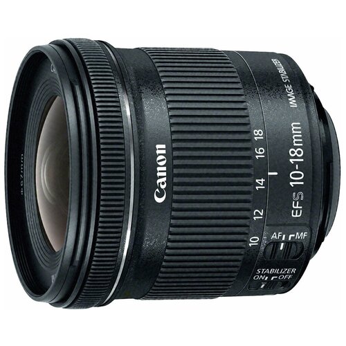 Объектив Canon EF-S 10-18mm f/4.5-5.6 IS STM, черный объектив canon ef s 10 18mm f 4 5 5 6 is stm черный