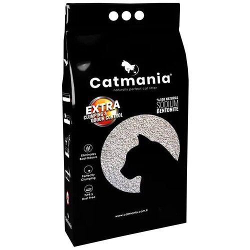 Catmania Extra Cat Litter (sodium) наполнитель для кошачьего туалета без запаха - 14 л