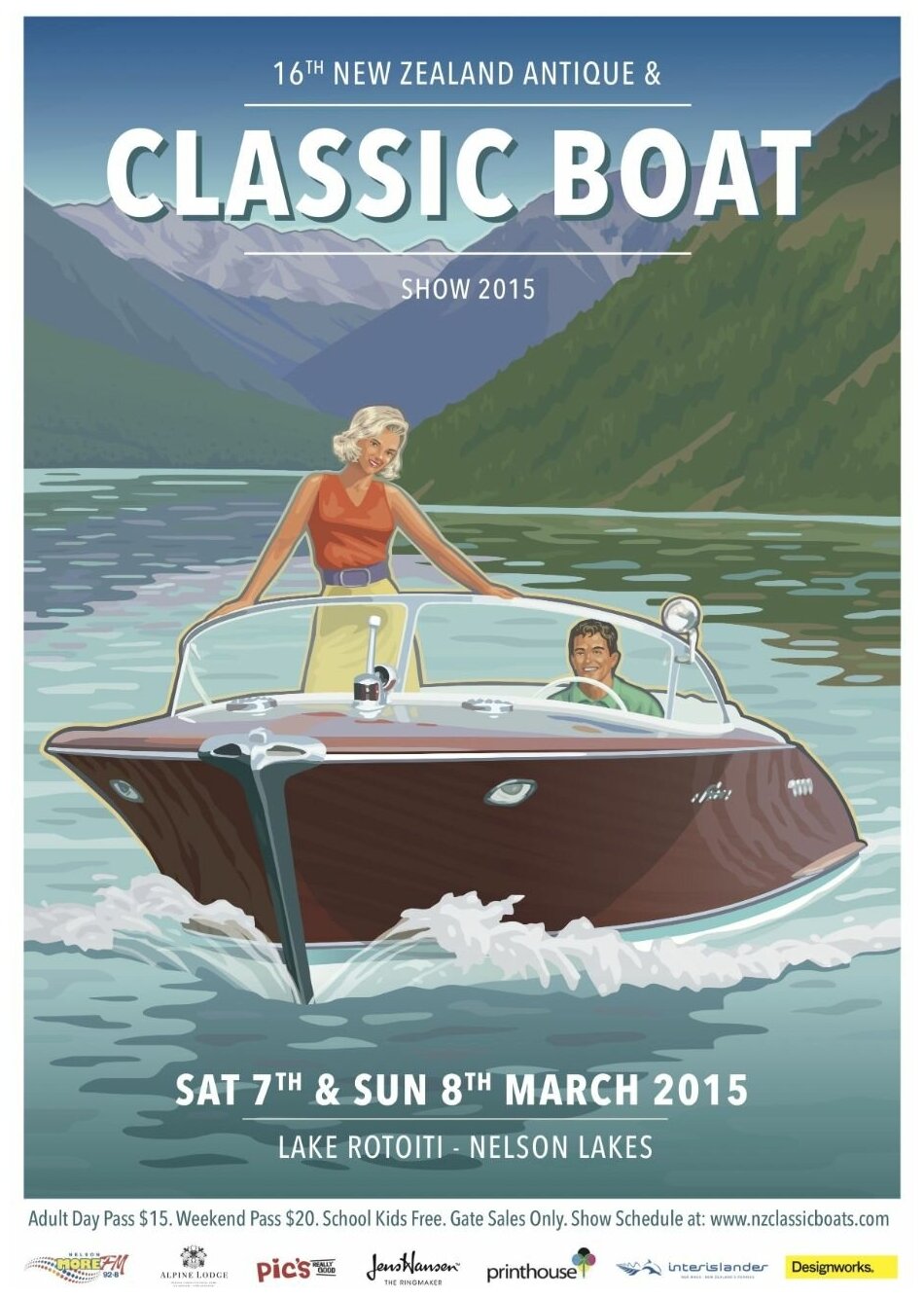 Постер / Плакат / Картина Лодки - Классическая лодка 40х50 см в подарочном тубусе