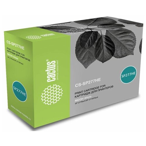 Cartridge toner Cactus CS-SP277HE 408160 black (2600p.) for Ricoh Aficio SP 277NwX/SP 277SFNwX