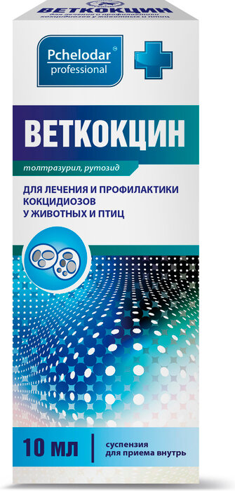 Суспензия Пчелодар Веткокцин 5%, 10 мл, 1уп.