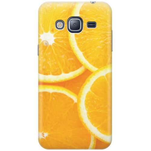 фото Cиликоновый чехол на samsung galaxy j3 (2016) / самсунг джей 3 2016 с принтом "апельсины" gosso