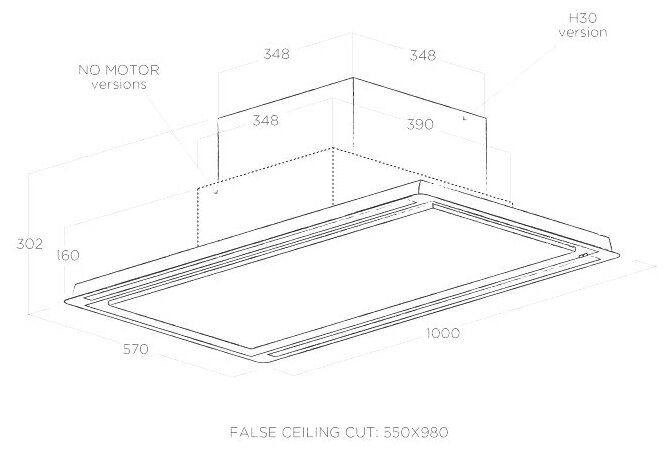 Встраиваемая вытяжка Elica HILIGHT GLASS NO MOTOR WH/A/100 - фотография № 2