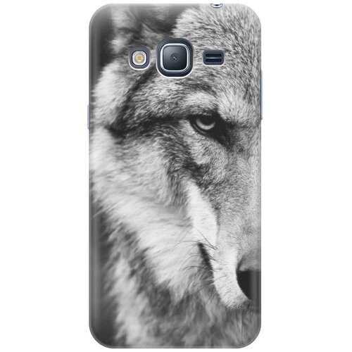 фото Cиликоновый чехол на samsung galaxy j3 (2016) / самсунг джей 3 2016 с принтом "спокойный волк" gosso