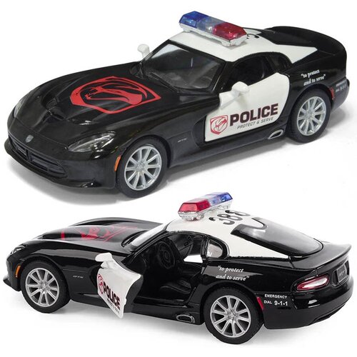 Металлическая машинка Kinsmart 1:36 «2013 SRT Viper GTS (Police)», инерционная