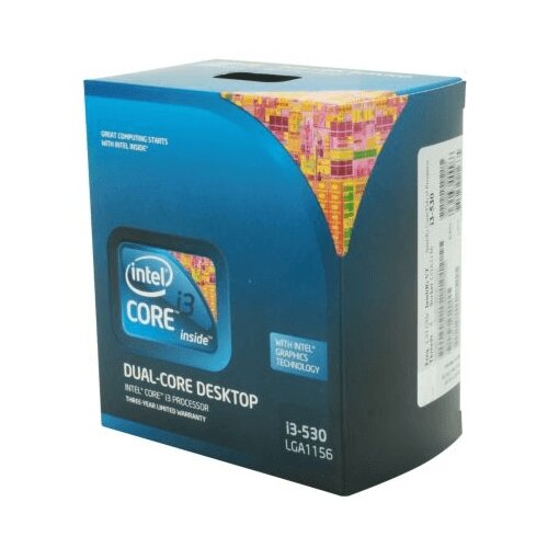 Процессор Intel Core i3-530 LGA1156, 2 x 2933 МГц, OEM