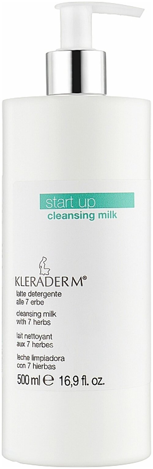 KLERADERM Базовое деликатное очищающее молочко для всех типов кожи, 500 мл / Cleansing milk Start Up