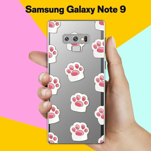 Силиконовый чехол на Samsung Galaxy Note 9 Лапки / для Самсунг Галакси Ноут 9 силиконовый чехол на samsung galaxy note 9 елка мопс для самсунг галакси ноут 9