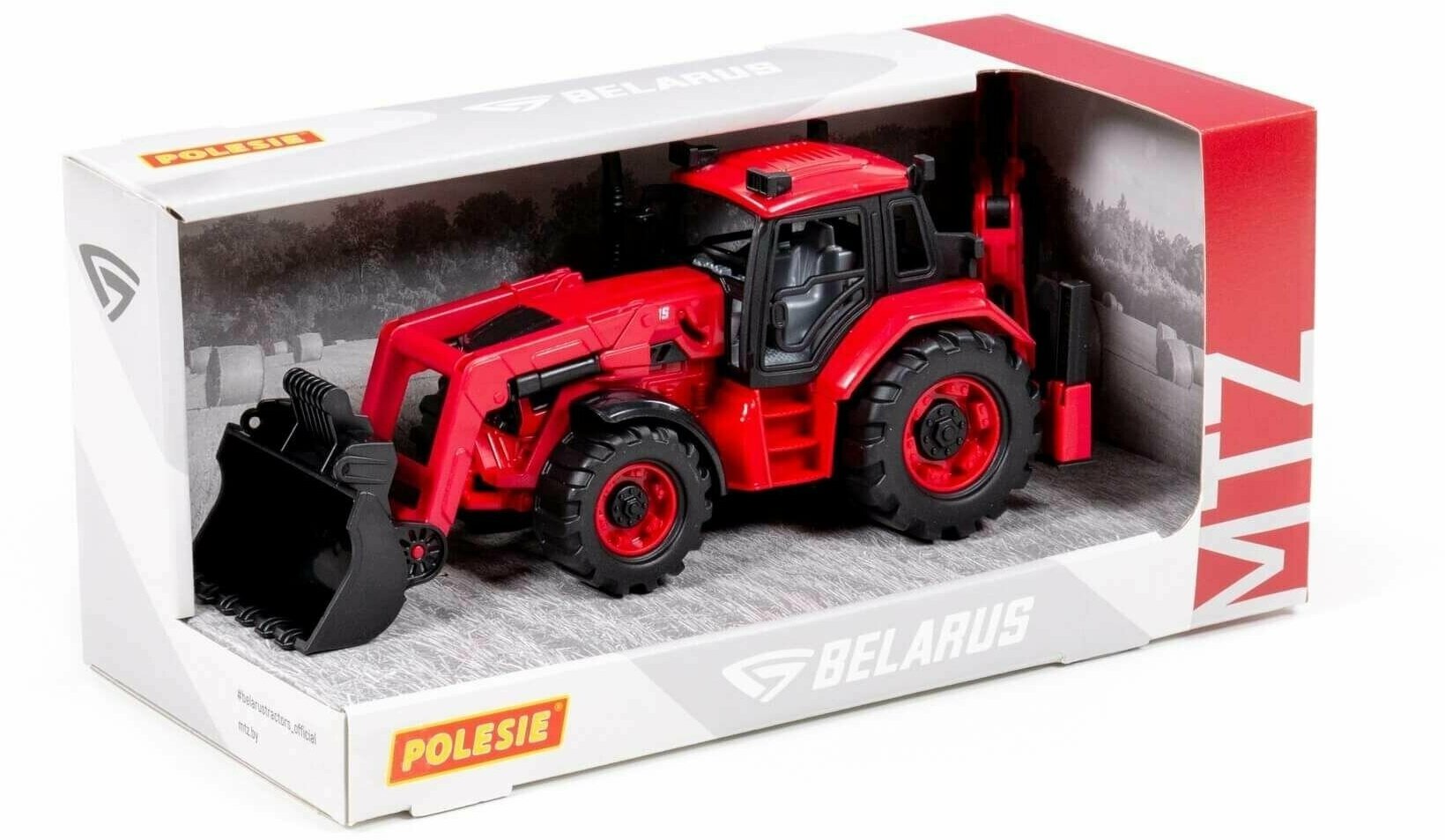 Трактор Полесье Belarus, с экскаватором и погрузчиком 91857 — фото 1