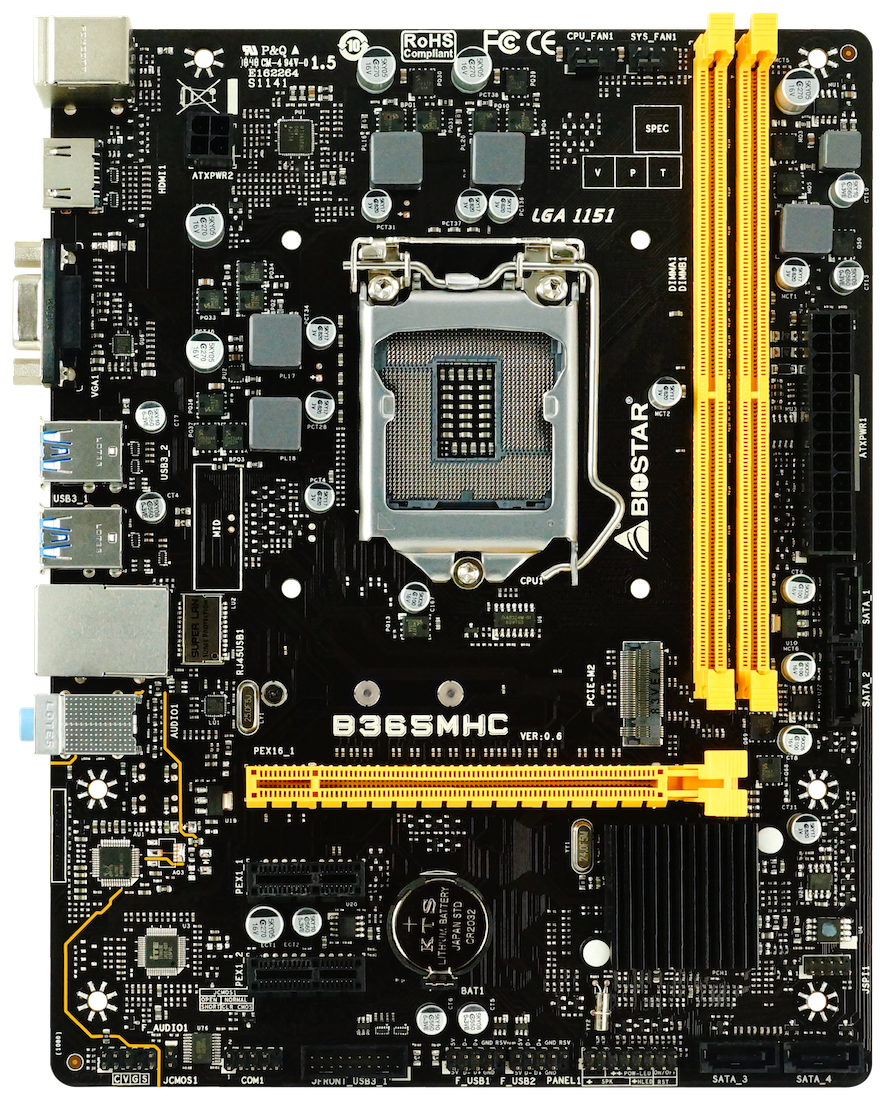 Материнская плата BIOSTAR B365MHC (LGA1151, mATX)