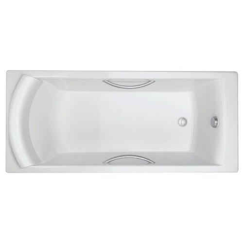 Ванна Jacob Delafon Biove E2938, чугун, глянцевое покрытие, белый чугунная ванна jacob delafon biove 170x75 e2938 00 с антискользящим покрытием
