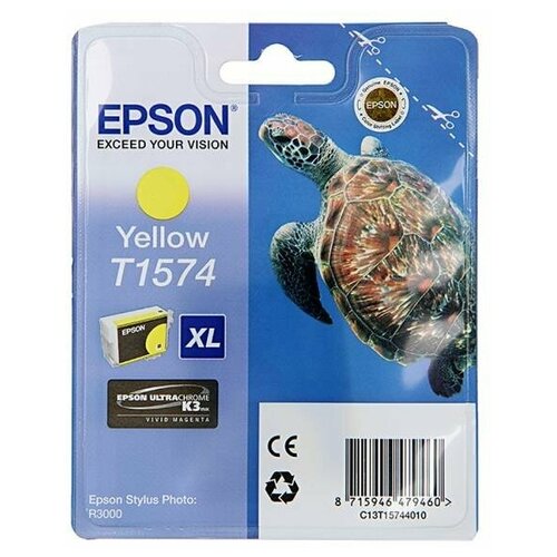 Картридж Epson C13T15744010, 2300 стр, желтый