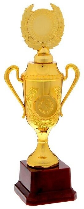 Кубок 088C, наградная фигура, золото, подставка пластик, 23,5 х 12 х 6,4 см.