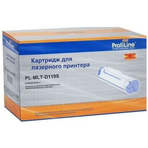 MLT-D119S ProfiLine совместимый черный тонер-картридж для Samsung ML 1610/ 1625/ 2010/ 2015/ 2510/ 2 тонер булат ml 2015 для samsung ml 2015 ml 2510 чёрный банка 100 г