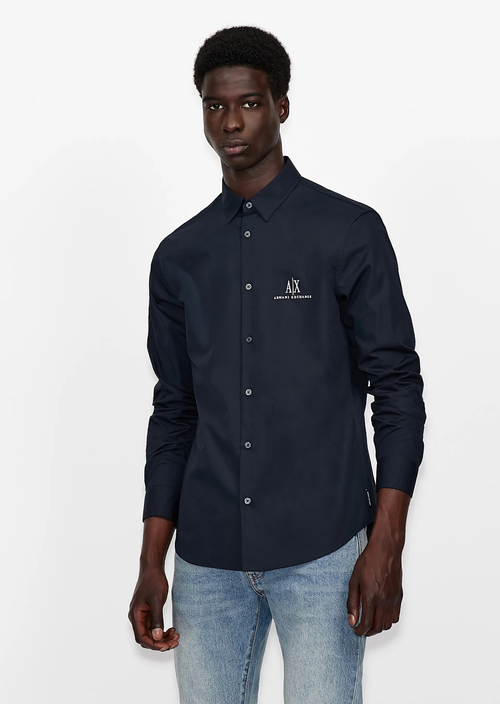 Рубашка Armani Exchange, размер S, синий
