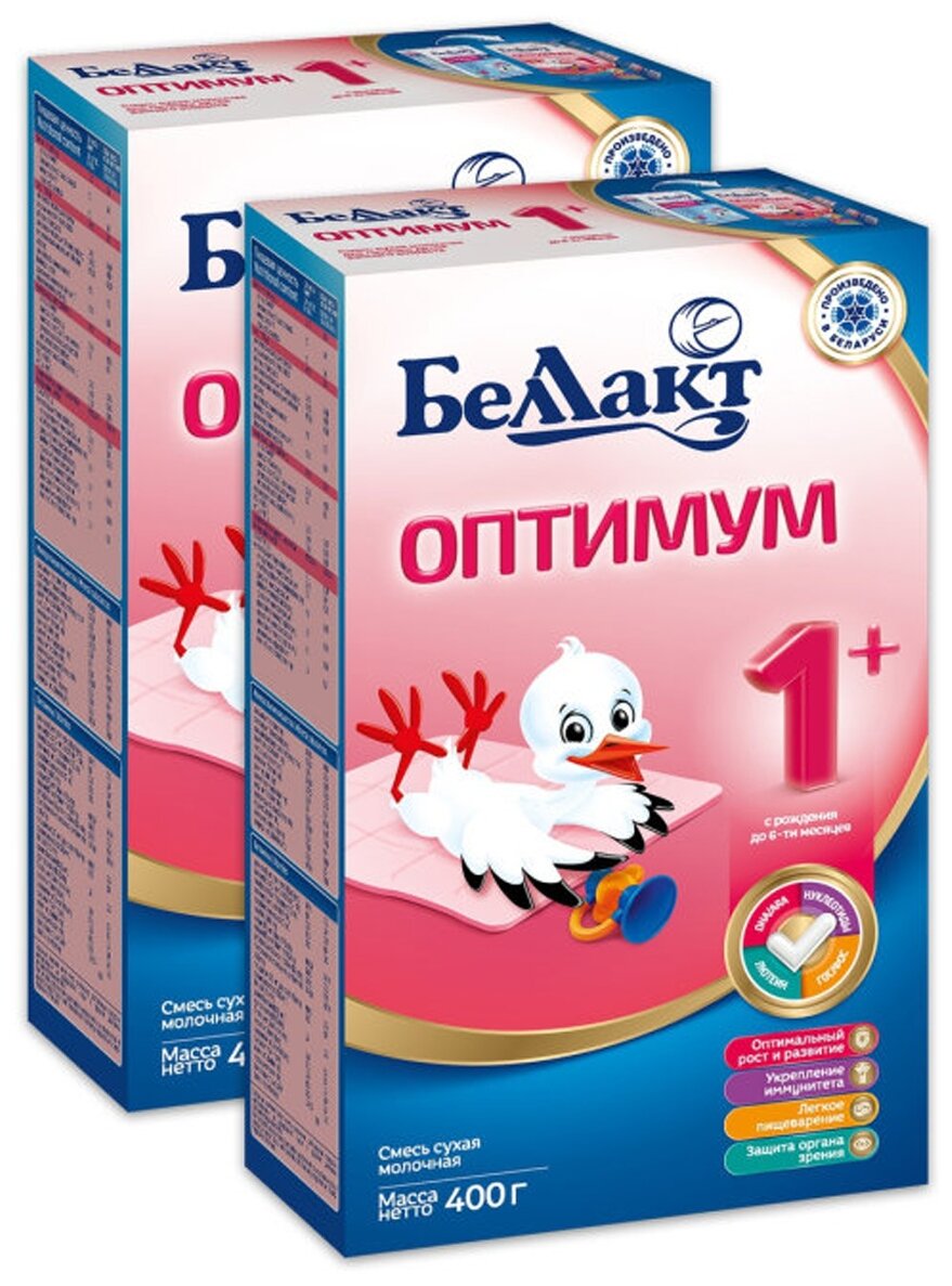 Смесь Беллакт Оптимум 1+, с рождения до 6 месяцев, 800 г — купить в ...