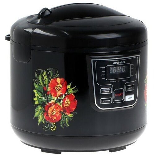 Мультиварка Добрыня DO-1009 11 программ 4 л 1000 Вт черная маки 693200₽
