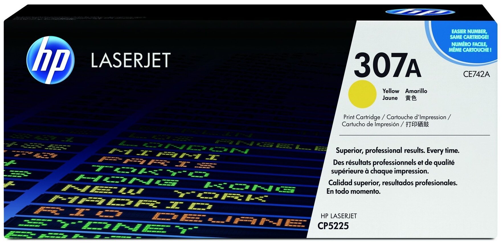 Тонер-картридж HP CE742A желтый для CLJ CP5225 (7 300 стр)