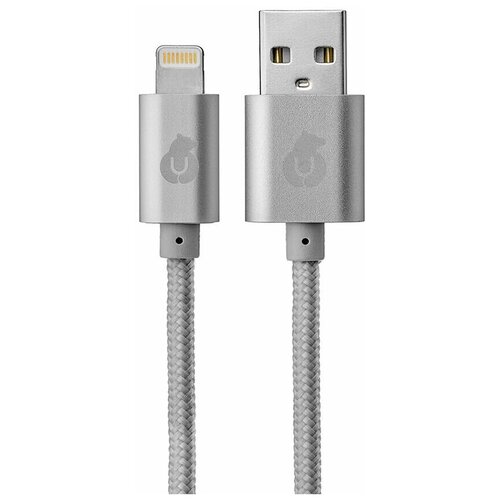 Кабель uBear Cord USB - Lightning (DC01), 1 м, серый