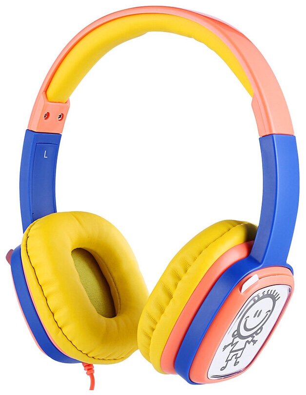 Наушники Harper Kids HN-302 Orange-Blue (шнур 1.2м)