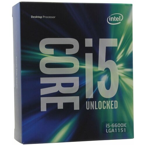 центральный процессор intel core i5 12400f box bx8071512400f Процессор Intel Core i5-6600K LGA1151, 4 x 3500 МГц, BOX
